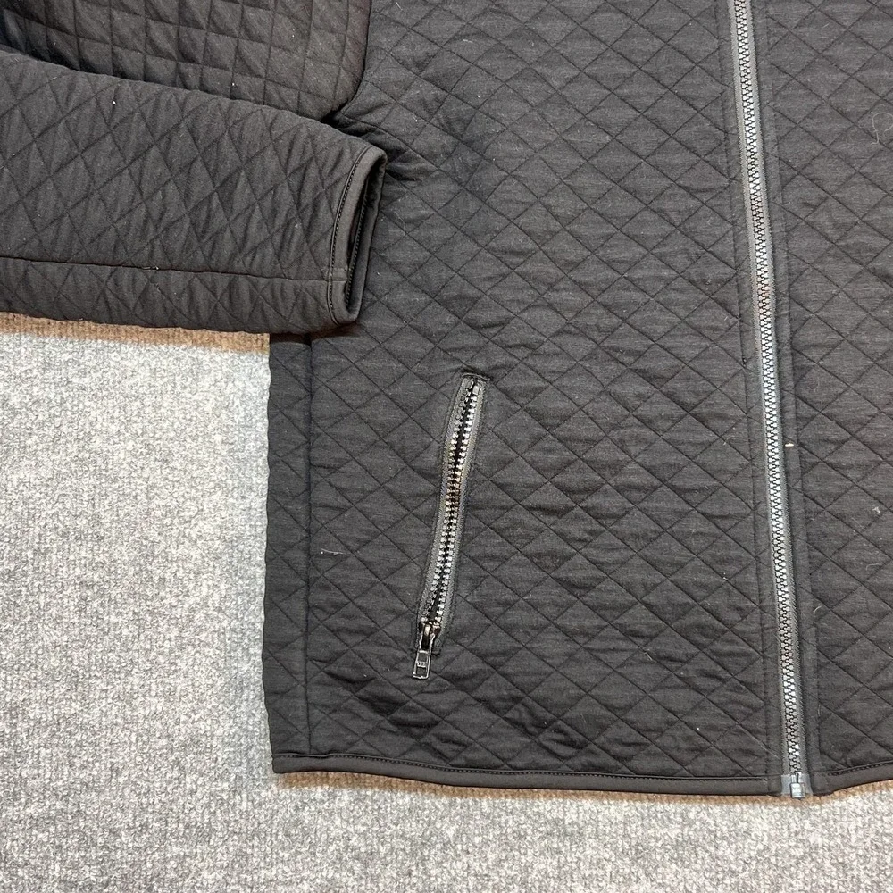 Marine Layer Jacket Womens Medium Black Quilted Full Zip Tech Summit Databricks - Picture 3 of 11